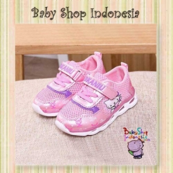 Sepatu Sneakers LED HK Pink  large